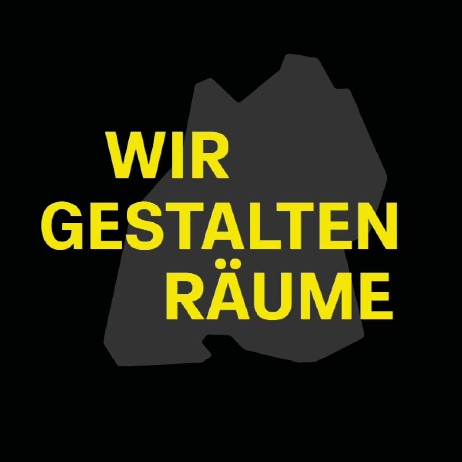 Wir gestalten Räume auf schwarzem Grund